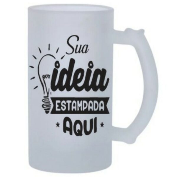 Caneca de chopp Jateada 475ml  PERSONALIZADA